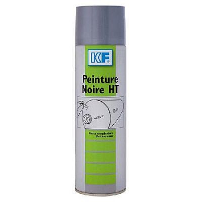 PEINTURE HAUTE TEMPERATURE 650°C NOIR MAT 650 ml KF